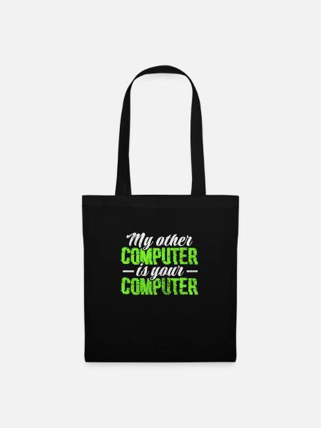 Hacker - Sac en tissu - noir