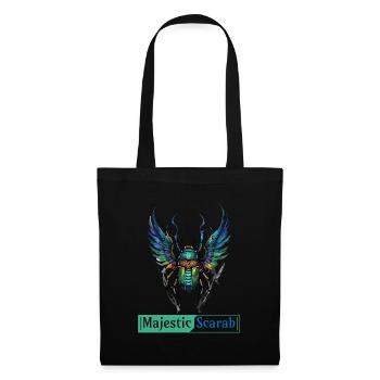 Majestic Scarab - Symbole de pouvoir et de protection - Sac en tissu - noir - Devant