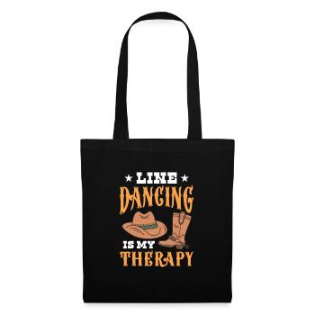 Line Dance Country Line Dancer Line Dancing Gift - Tote Bag - black - Front
