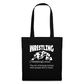 Wrestling Wrestler Fight Wrestling Ringer Gift - Tote Bag - black - Front