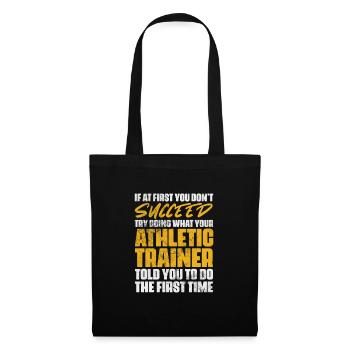 Médecin du sport Médecine sportive Entraîneur sportif - Sac en tissu - noir - Devant