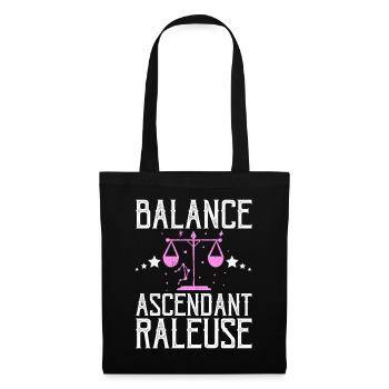 Balance Ascendant Râleuse | Horoscope Astrologie - Sac en tissu - noir - Devant
