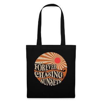 Forever Chasing Sunsets Retro Summer Vacation - Tote Bag - black - Front