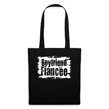 Couple Engagement Engaged Men Funny Fiancee - Tote Bag - black - Front