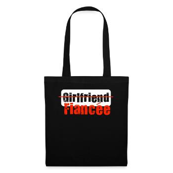 Girlfriend Fiancee Couple Engagement Engaged - Tote Bag - black - Front