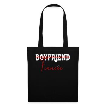 Couple Engagement Engaged Men Funny Fiancee - Tote Bag - black - Front