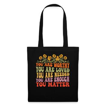 You Matter Kindness Be Kind Groovy Mental Health - Tote Bag - black - Front