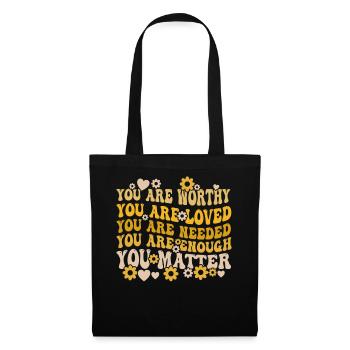 You Matter Kindness Be Kind Groovy Mental Health - Tote Bag - black - Front
