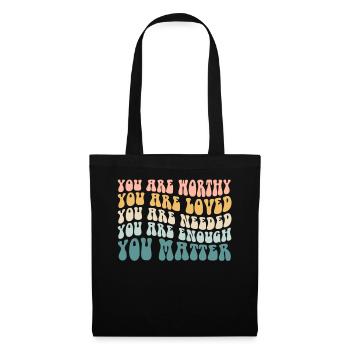 You Matter Kindness Be Kind Groovy Mental Health - Tote Bag - black - Front