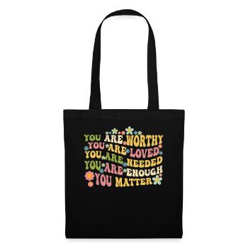 You Matter Kindness Be Kind Groovy Mental Health - Tote Bag - black - Front