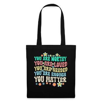 You Matter Kindness Be Kind Groovy Mental Health - Tote Bag - black - Front