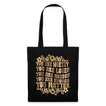 You Matter Kindness Be Kind Groovy Mental Health - Tote Bag - black - Front