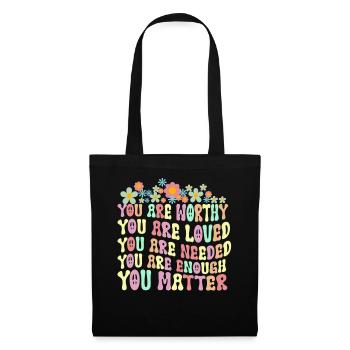 You Matter Kindness Be Kind Groovy Mental Health - Tote Bag - black - Front