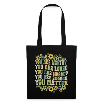 You Matter Kindness Be Kind Groovy Mental Health - Tote Bag - black - Front