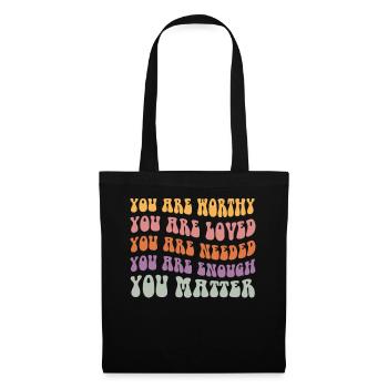 You Matter Kindness Be Kind Groovy Mental Health - Tote Bag - black - Front