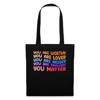 You Matter Kindness Be Kind Groovy Mental Health - Tote Bag - black - Front