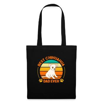 Chihuahua chien chien école chien propriétaire cadeau - Sac en tissu - noir - Devant
