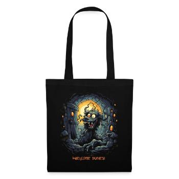 Welcome, Buddies, Dungeon Dog - Tote Bag - black - Front