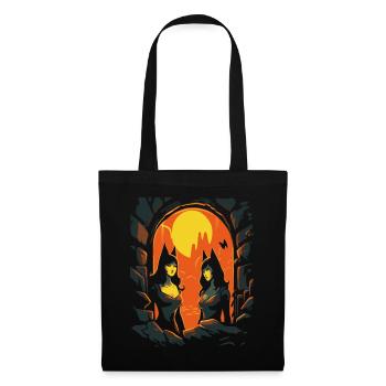 Anime Cats Girl in the dungeon of the underworld - Tote Bag - black - Front