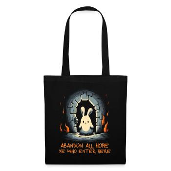 Give up all hope in the rabbit's dungeon - Tote Bag - black - Front