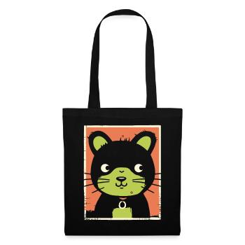 Funny Cartoon Bear - Tote Bag - black - Front