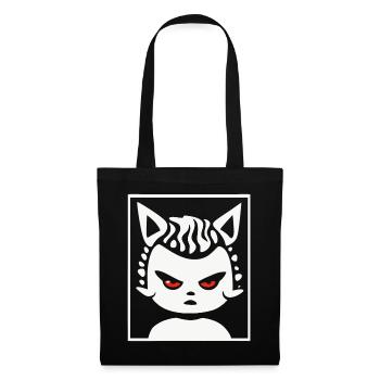 Plump Pubby Cat Girl - Tote Bag - black - Front