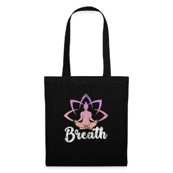 Méditation - Sac en tissu - noir - Devant