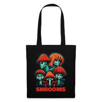 Têtes de champignons de la forêt de champignons d’horreur - Sac en tissu - noir - Devant