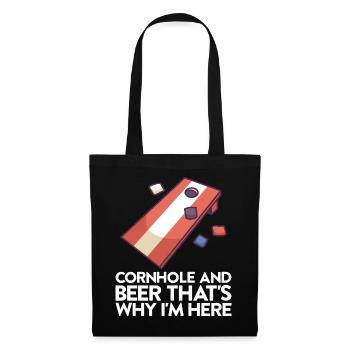 Jeu de Cornhole Tenue de trou de maïs avec Cornhole - Sac en tissu - noir - Devant