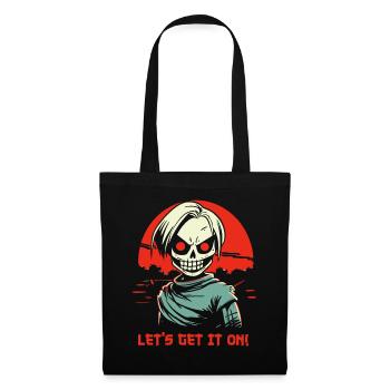 Cartoon Manga Anime Zombie Ghoul - Let’s Get It On - Sac en tissu - noir - Devant