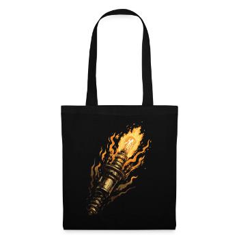 Burning Spark Plug for Car Tuning Gasoline Brothers - Tote Bag - black - Front