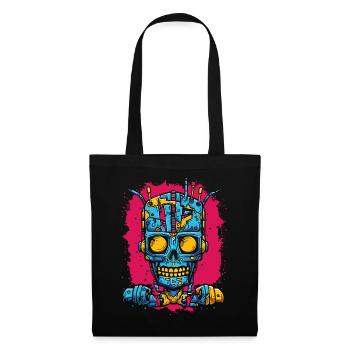 Robot Cyborg Zombie - Sac en tissu - noir - Devant
