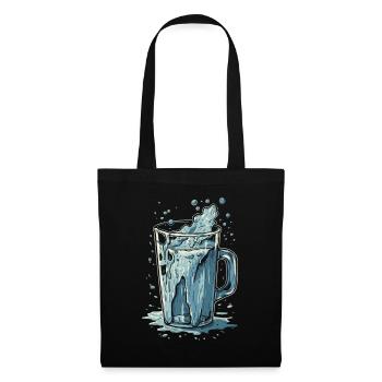 Un verre d’eau doit toujours être gratuit - Sac en tissu - noir - Devant