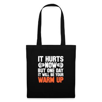 Bodybuilder Body Building Fitness Gym cadeau - Sac en tissu - noir - Devant
