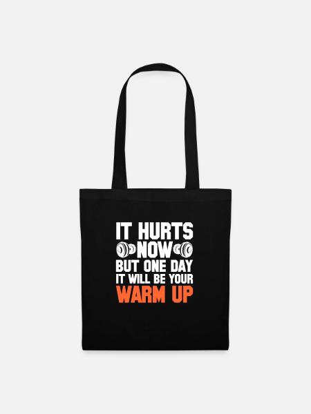 Bodybuilder Body Building Fitness Gym Geschenk - Stoffbeutel - Schwarz