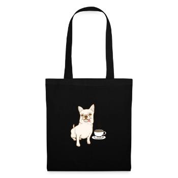 Chihuahua chien chien école chien propriétaire cadeau - Sac en tissu - noir - Devant