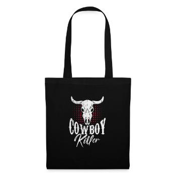 Cow-boy - Sac en tissu - noir - Devant