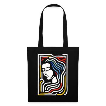Le beau labyrinthe - Sac en tissu - noir - Devant