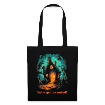 Une cabane hantée dans les bois pour Halloween - Sac en tissu - noir - Devant