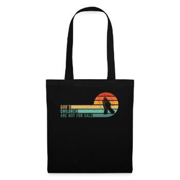 God's Children Are Not For Sale Christian Children - Tote Bag - black - Front