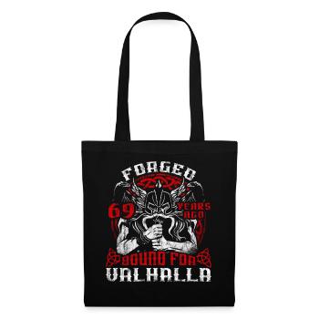 Forged 00 Years Ago For Valhalla 00. Geburtstag - Stoffbeutel - Schwarz - Vorne