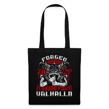 Forged 00 Years Ago For Valhalla 00. Geburtstag - Stoffbeutel - Schwarz - Vorne