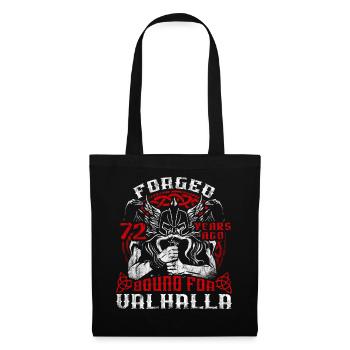 Forged 00 Years Ago For Valhalla 00. Geburtstag - Stoffbeutel - Schwarz - Vorne