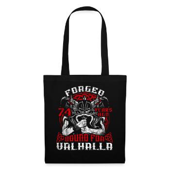 Forged 00 Years Ago For Valhalla 00. Geburtstag - Stoffbeutel - Schwarz - Vorne