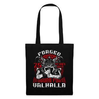 Forged 00 Years Ago For Valhalla 00. Geburtstag - Stoffbeutel - Schwarz - Vorne