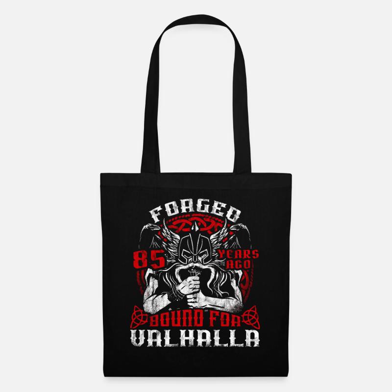 Forged 00 Years Ago For Valhalla 00. Geburtstag - Stoffbeutel - Schwarz