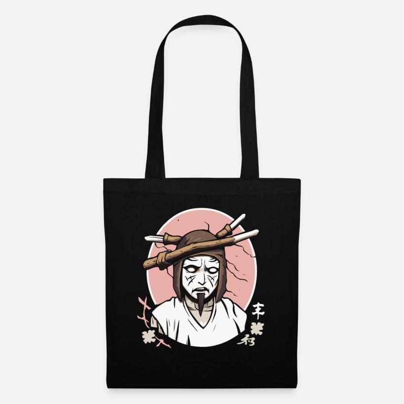 Sakura Blossoms Japan Ghosts Zombie - Tote Bag - black