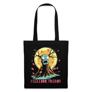 Bonjour! Ami de l’arbre de l’horreur - Sac en tissu - noir - Devant