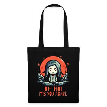 Oh No, You Again: Tsundere Anime Girl - Tote Bag - black - Front