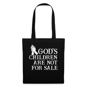 God's Children Are Not For Sale Christian Children - Tote Bag - black - Front